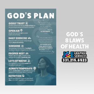 God’s Plan – Inspirational Health Poster