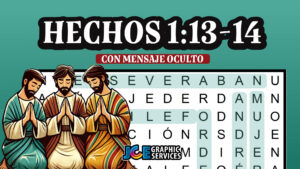 Hechos 1:13-14 — Sopa de Letras con Mensaje Oculto (PDF)