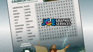 Jesús calma la tormenta: Sopa de letras [PDF]
