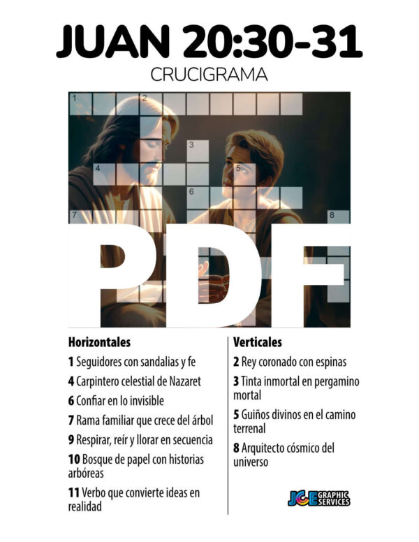 Crucigrama Bíblico – Juan 20:30–31