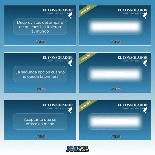 Juego Bíblico: El Consolador – Adivinanzas Bíblicas (PowerPoint)