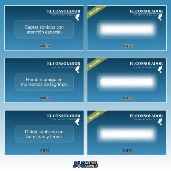 Juego Bíblico: El Consolador – Adivinanzas Bíblicas (PowerPoint)