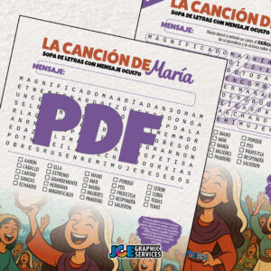 La canción de María – Sopa de letras con mensaje oculto