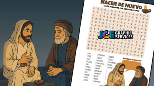 Sopa de Letras: Nacer de Nuevo – Mensaje Oculto en Juan 3:1–14 [PDF]
