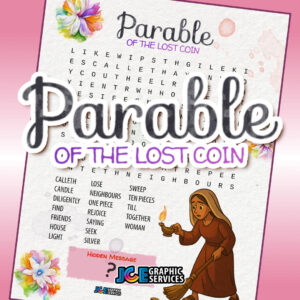 Bible Word Search Puzzle – Parable of The Lost Coin [PDF]