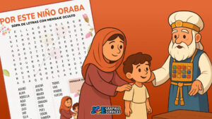 Por Este Niño Oraba - Sopa de letras con mensaje oculto [PDF]