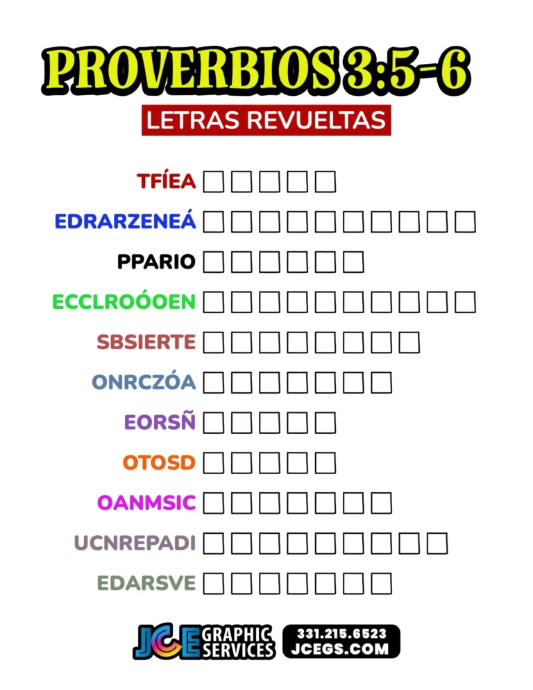 Proverbios 3:5-6 - Letras Revueltas [PDF]