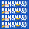 Remember the 7th Day – Bumper Sticker (4-Pack Sheet)