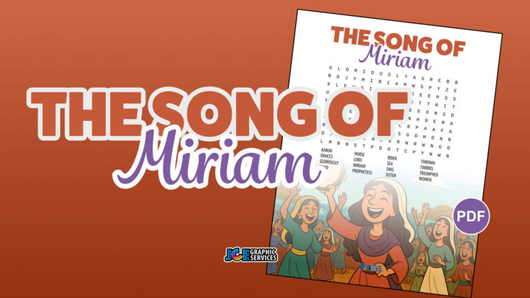 The Song of Miriam – Free Word Search Puzzle [PDF]