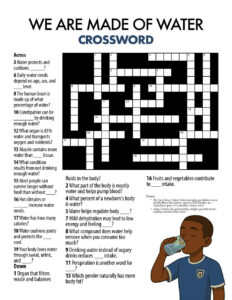 We are made of water crossword puzzle