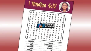 1 Timoteo 4:12 sopa de letras