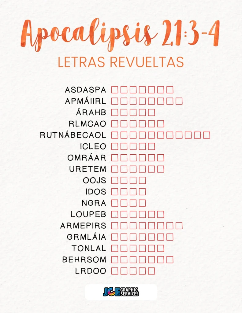 Apocalipsis 21:3-4 letras revueltas