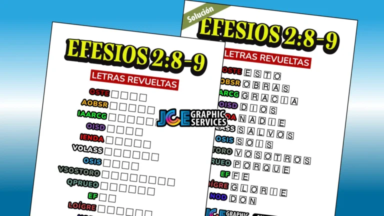 Efesios 2:8-9 - Letras Revueltas