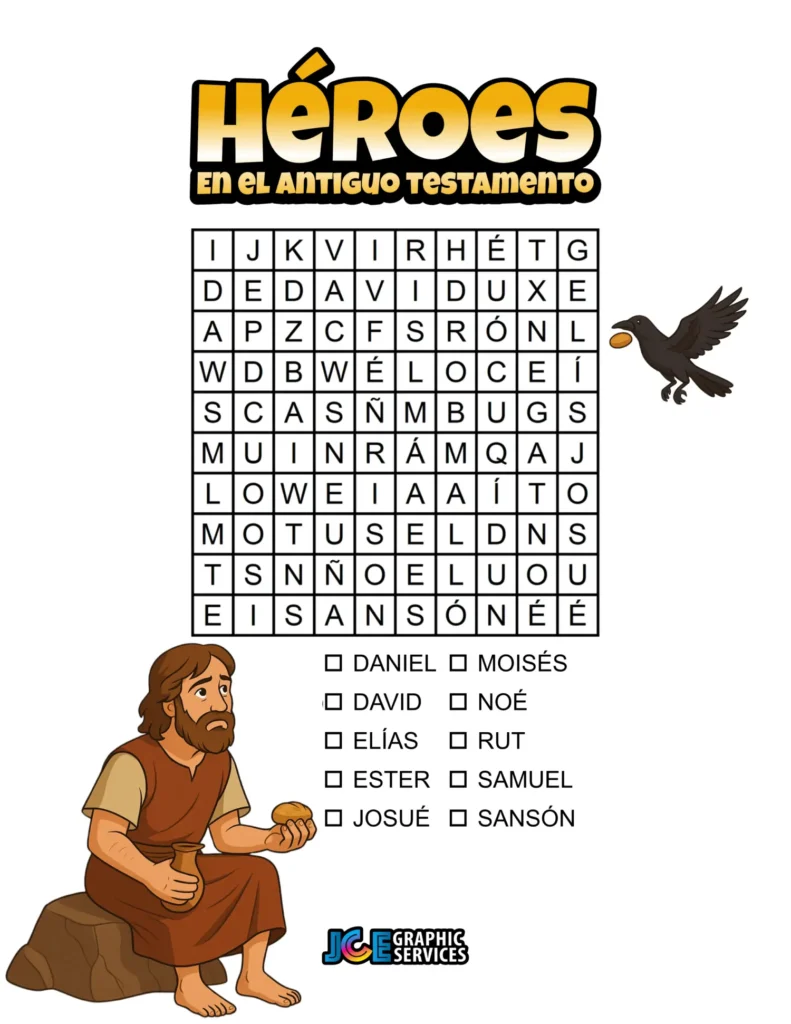 Héroes en el Antiguo Testamento: Sopa de letras