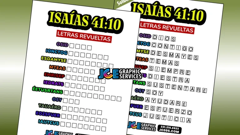 Isaías 41:10 - Letras Revueltas