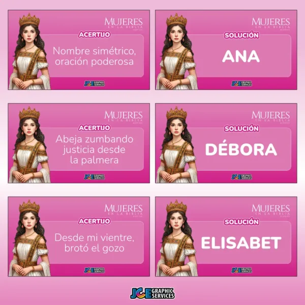 Juego Bíblico: Mujeres en la Biblia Acertijos