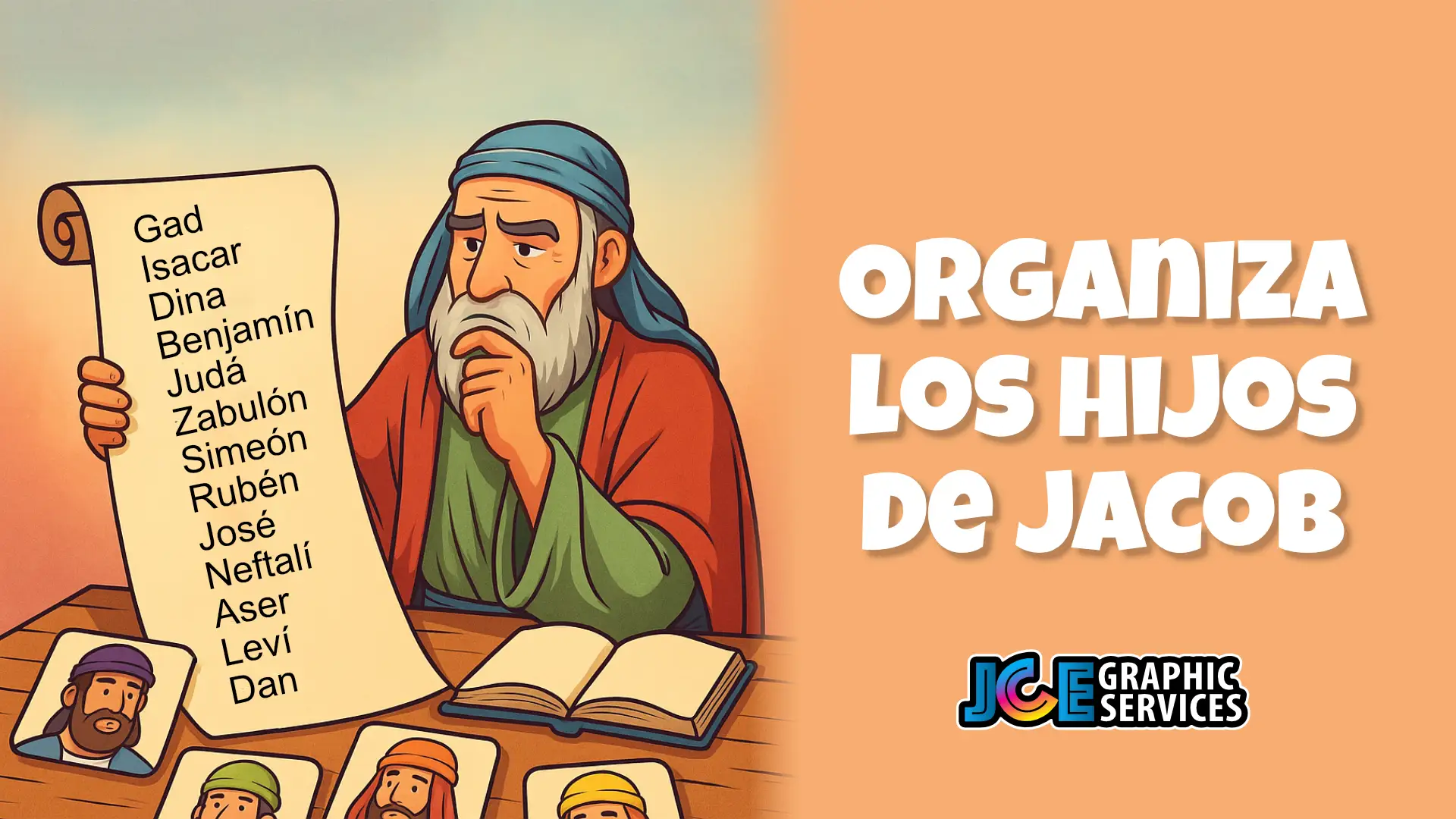 Organiza los Hijos de Jacob