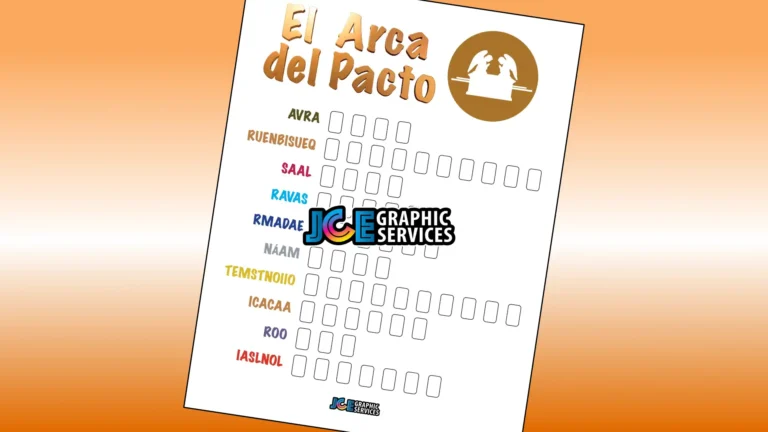 Juego Bíblico Para Niños: Letras Revueltas — El Arca del Pacto
