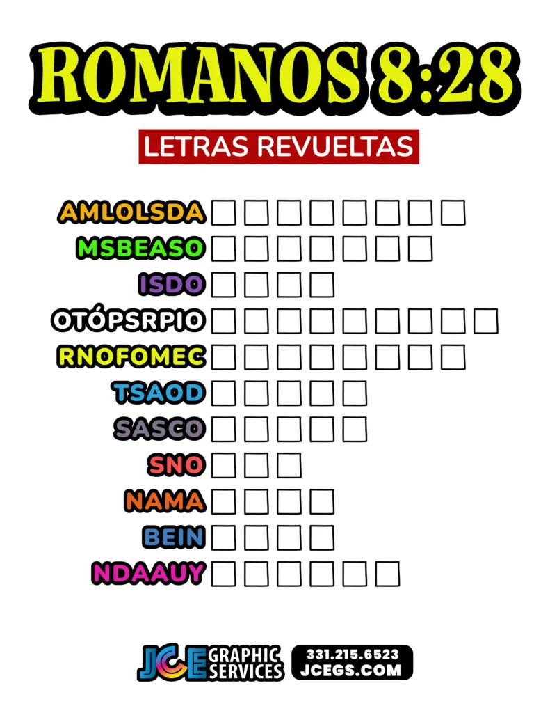 Romanos 8:28 - Letras Revueltas